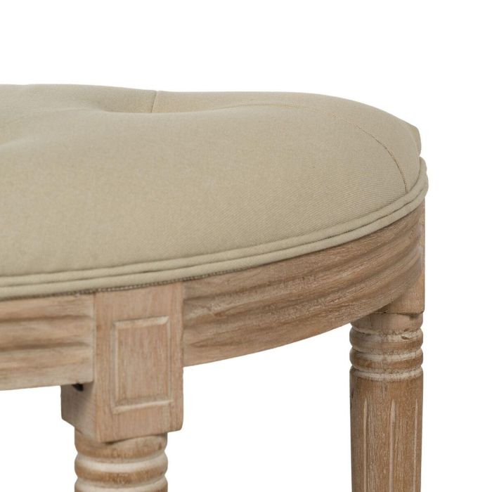 Banqueta Beige Madera de caucho 70 x 36 x 48 cm 3