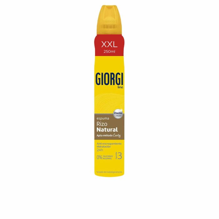 Giorgi Line nº3 Rizo Natural Espuma Fijadora Método Curly para Rizos Definidos, Hidratados, Sin Alcohol ni Siliconas 250 ml Giorgi Line nº3 Rizo Natural Espuma Fijadora Método Curly para Rizos Definidos, Hidratados, Sin Alcohol ni Siliconas 250 ml