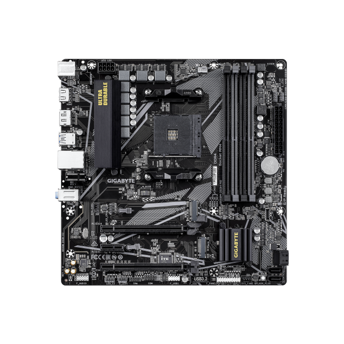 Gigabyte B550M DS3H R2 Placa base - AMD Ryzen 5000 Series, DDR4 (O.C.) hasta 4733 MHz, 1x M.2 PCIe 4.0 + 1x M.2 PCIe 3.0, LAN 1 GbE, USB 3.2 Gen 1 1