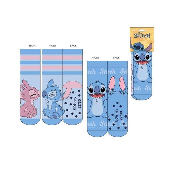 Cerdá Calcetín antideslizante infantil Stitch con aplicaciones T.31/34 MULTICOLOR