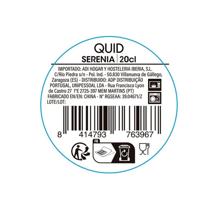 Vaso Alto Vidrio Serenia Quid 20 cL (24 Unidades) 3