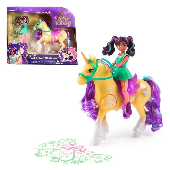 Spin Master 6072482 Unicornio Muñeca Ava con Luces, 7 Puntos de Articulación 1