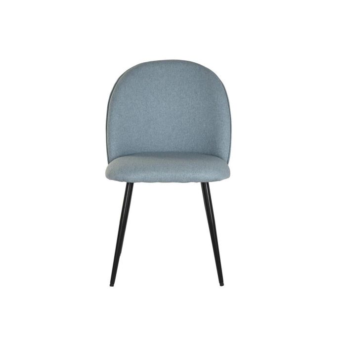 Silla Scandi DKD Home Decor Azul Negro 52 x 84 x 50 cm 3