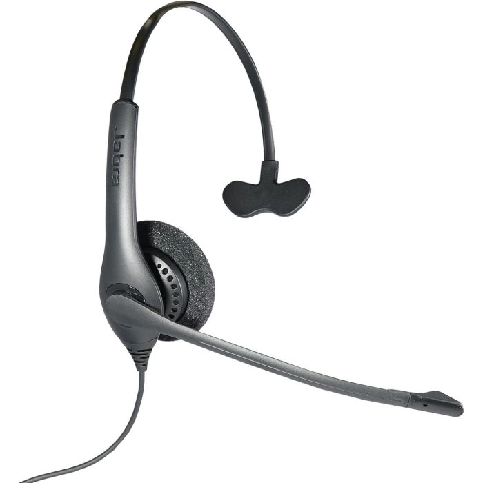 AGFEO Headset 1500 Mono Auricular Monoaural de Diadema Alámbrico Negro para Oficina con Micrófono y Filtrado de Ruido