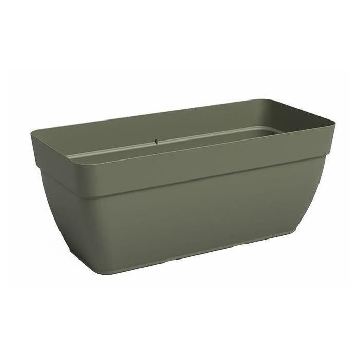 Artevasi 5600442843170 Jardinera Rectangular Plástico Verde Seco L57,9 x P37 x H33,5cm