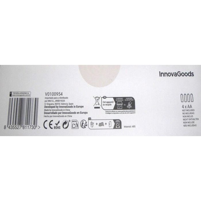 Espejo LED Táctil de Sobremesa Perflex InnovaGoods 12 Espejo LED Táctil de Sobremesa Perflex InnovaGoods 12