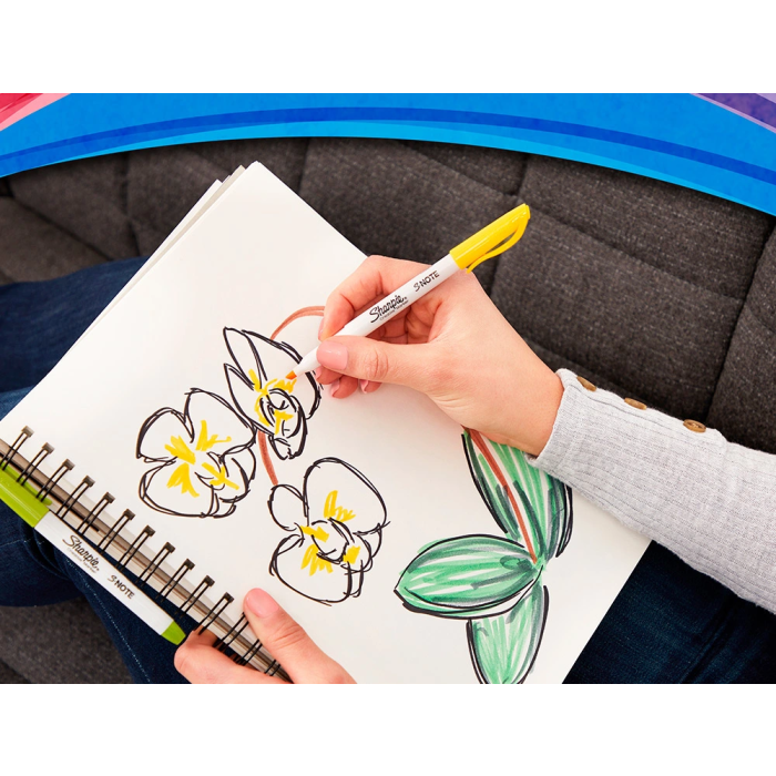 Sharpie S-Note Rotulador Permanente Punta Biselada Blister 20 Unidades Colores Surtidos 4