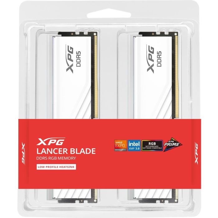 ADATA AX5U6000C3024G-DTLABRWH Lancer Blade RGB 48 GB (2x24 GB) DIMM DDR5 6000 MHz Dual-Kit Intel XMP AMD EXPO 3 ADATA AX5U6000C3024G-DTLABRWH Lancer Blade RGB 48 GB (2x24 GB) DIMM DDR5 6000 MHz Dual-Kit Intel XMP AMD EXPO 3
