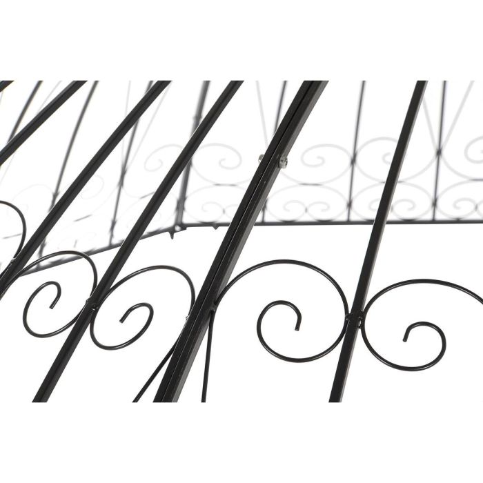 DKD Home Decor Pérgola Cenador Desmontable Exterior con Estructura de Hierro para Jardín y Terraza, Color Negro, 304x304x332 cm 2 DKD Home Decor Pérgola Cenador Desmontable Exterior con Estructura de Hierro para Jardín y Terraza, Color Negro, 304x304x332 cm 2
