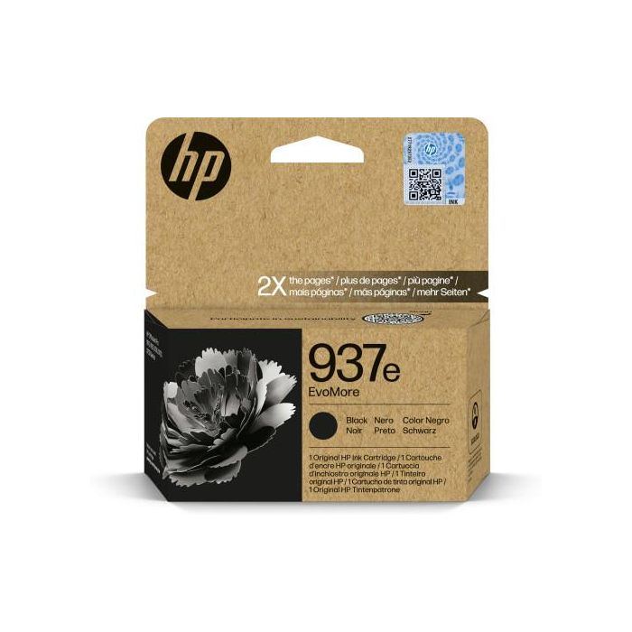 HP 937e Cartucho Negro OfficeJet Pro 9110b, 9120