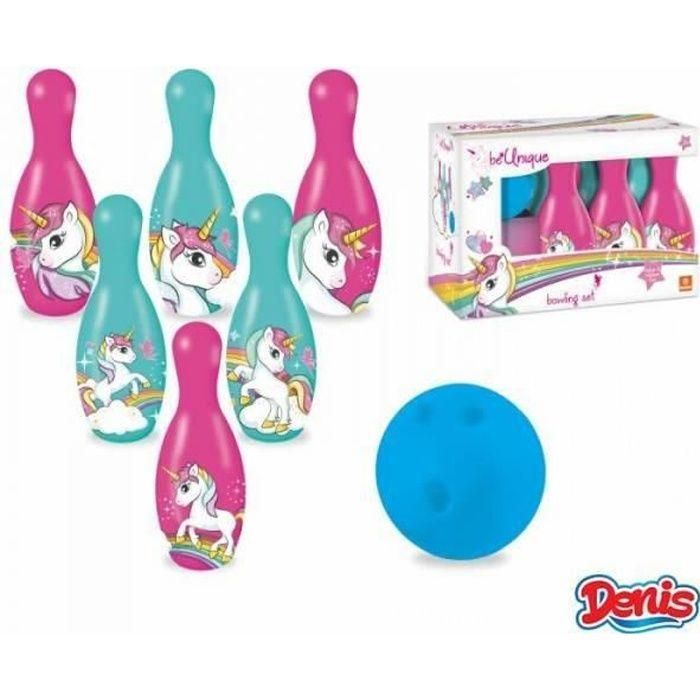 Mondo Juego de Bolos Unicornio - Set 6 Bolos y 1 Bola, Altura 19 cm Mondo Juego de Bolos Unicornio - Set 6 Bolos y 1 Bola, Altura 19 cm