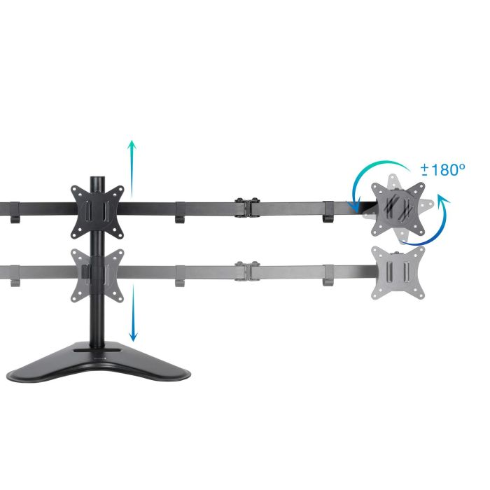 TOOQ SOPORTE MESA PANT. GIRA INCLI 3 BRAZOS 17-27 NEGRO 3 TOOQ SOPORTE MESA PANT. GIRA INCLI 3 BRAZOS 17-27 NEGRO 3