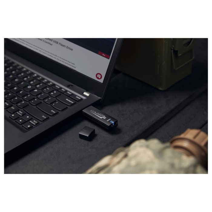 Kingston IronKey D500S USB 3.2 Gen 1 512 GB Negro - Llave USB segura cifrada hardware AES-256, FIPS 140-3 Nivel 3, IP67, resistente 3