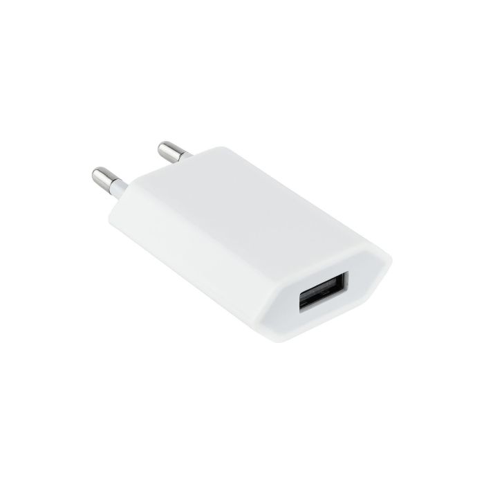 NANOCABLE MINI CARGADOR USB 5V-1A BLANCO