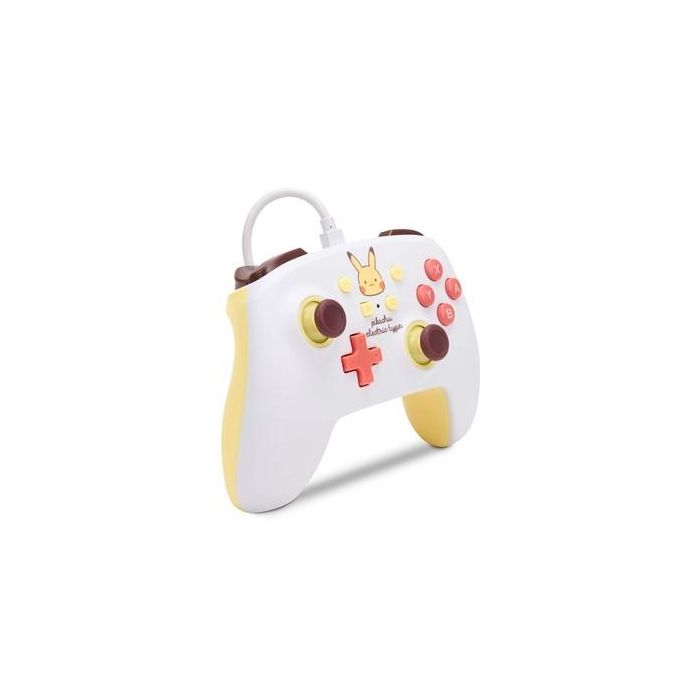 Power A 1522661-01 Mando con Cable Mejorado para Nintendo Switch - Diseño Pikachu, Botones Asignables, Cable USB-C 3m 2