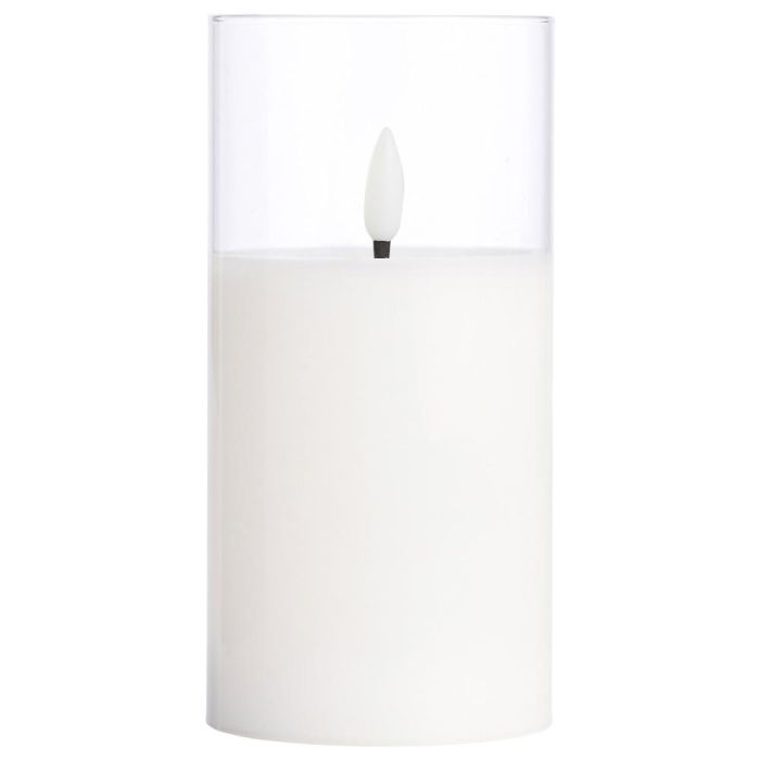 Day Vela Con Llama 3D Con Temporizador Blanca Cálida 2