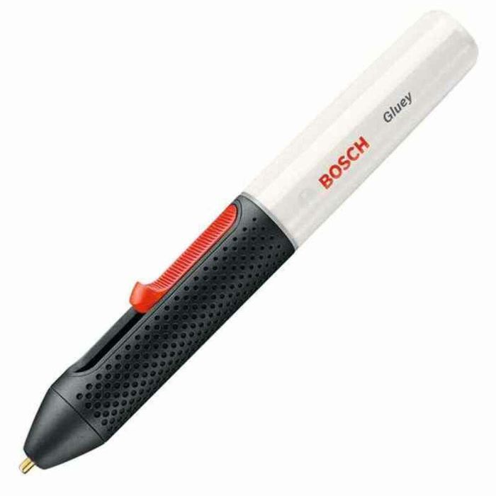 Bosch Pistola de Pegamento Caliente Gluey Marshmallow Blanca Compacta Versátil Bricolaje Madera Cartón Vidrio Diseño Bolígrafo