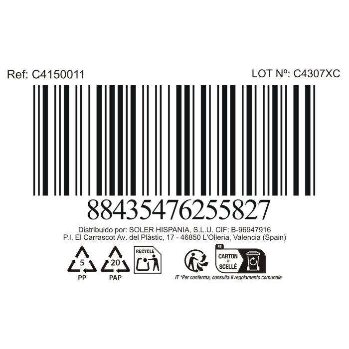 La Mediterranea Plato Llano Mobius 24 cm (18 Unidades) 1