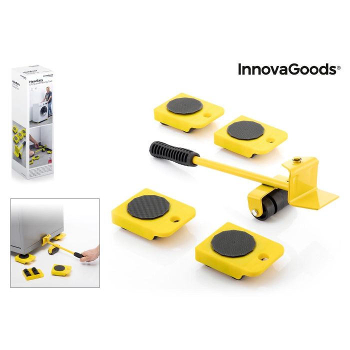 Herramienta de Elevación y Transporte HeavEasy InnovaGoods 5 Piezas 0 Herramienta de Elevación y Transporte HeavEasy InnovaGoods 5 Piezas 0