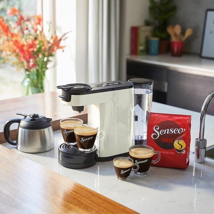 Coffee Machine 2 en 1 Senseo Switch Philips HD6592/05, 2 en 1 con filtro y vainas, versos aislados, Crema más 5 Coffee Machine 2 en 1 Senseo Switch Philips HD6592/05, 2 en 1 con filtro y vainas, versos aislados, Crema más 5