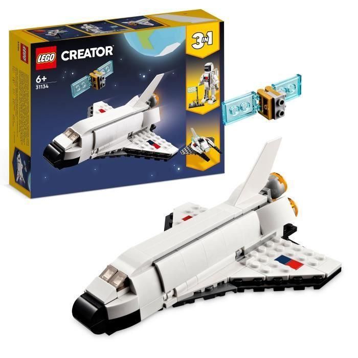 LEGO 31134 Creador 3-en-1 Transporte espacial con Astronauta y chaleco - Set de construcción para niños 6+ años
