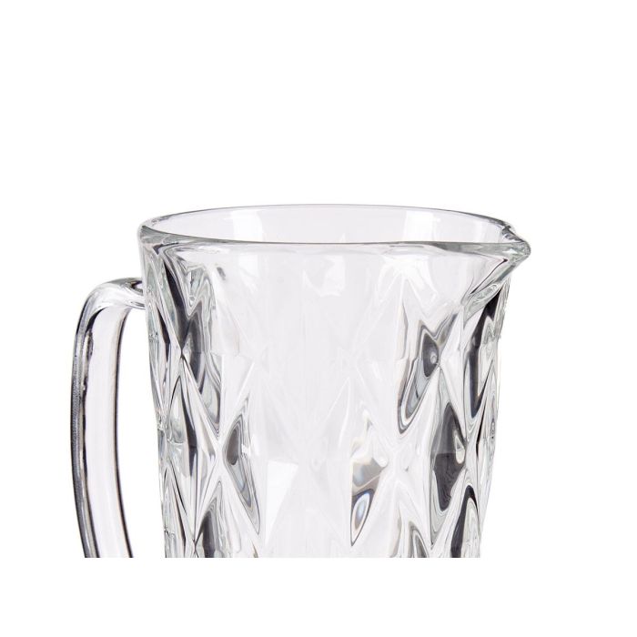 Vivalto Jarra de Agua 1L Diamante Vidrio Transparente 12x19.5x17.7 cm (Set de 6) 3