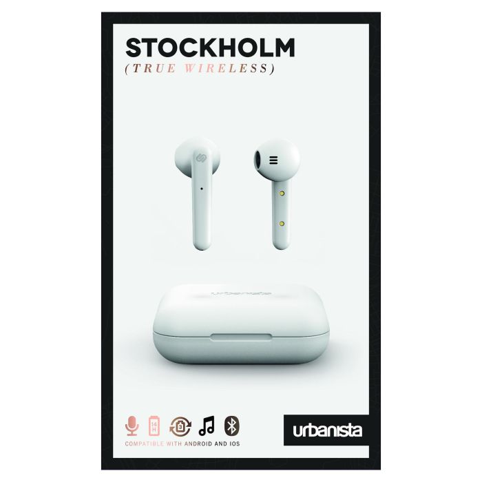 Urbanista STOCKHOLM Auriculares Inalámbricos Intraurales Bluetooth 5.0 Blanco, Micrófono Integrado, 14 Horas de Batería, Control Táctil 2