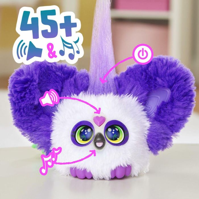 Hasbro Mini Furby Furblet Bam Boo - Juguete Electrónico con Clip de Llavero, 45 Melodías K-pop, Sonidos Furbish, Edad +6 8 Hasbro Mini Furby Furblet Bam Boo - Juguete Electrónico con Clip de Llavero, 45 Melodías K-pop, Sonidos Furbish, Edad +6 8