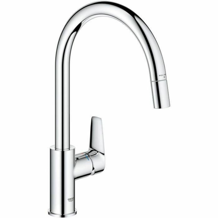 Grohe 30550000 Grifo Cocina Monomando para Fregadero Cromado, Caño Alto en C, Aireador Extraíble Serie StartEdge 0 Grohe 30550000 Grifo Cocina Monomando para Fregadero Cromado, Caño Alto en C, Aireador Extraíble Serie StartEdge 0