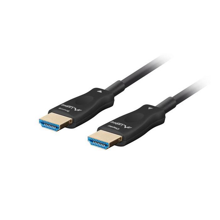 Lanberg CA-HDMI-30FB-0800-BK Cable HDMI 2.1 Macho-Macho Chapado en Oro Negro 80 m 1