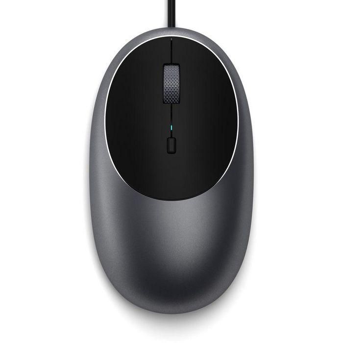 Satechi C1 Ratón con Cable USB-C de 1.5m, LED, DPI Ajustable hasta 3200, Compatible con Ordenadores, Portátiles y Tablets USB-C