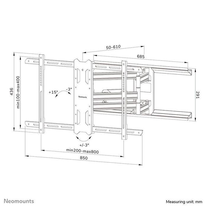 Soporte TV Neomounts WL40S-850BL18 43-86" 19 Soporte TV Neomounts WL40S-850BL18 43-86" 19