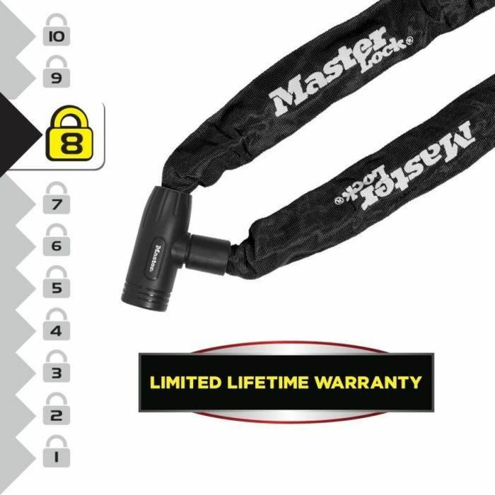 Master Lock 8391DPRO Cadena para candado de bicicleta, 90 cm de largo, Acero cementado resistente al corte y aserrado 3 Master Lock 8391DPRO Cadena para candado de bicicleta, 90 cm de largo, Acero cementado resistente al corte y aserrado 3