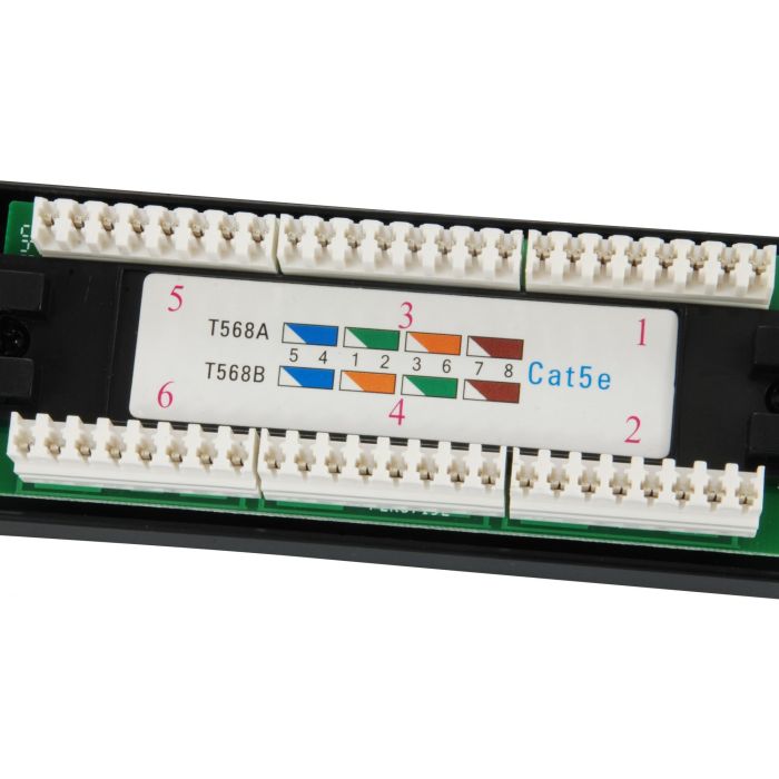 Equip Patchpanel 24x RJ45 Cat5e 19" UTP 1HE schwarz 2