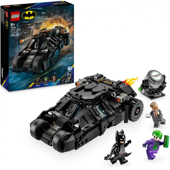 Lego Juego de Construcción de Bloques Tumbler de Batman vs Two-Face y The Joker Marvel. Set con Vehículo y Figuras +8 Años 12 Lego Juego de Construcción de Bloques Tumbler de Batman vs Two-Face y The Joker Marvel. Set con Vehículo y Figuras +8 Años 12