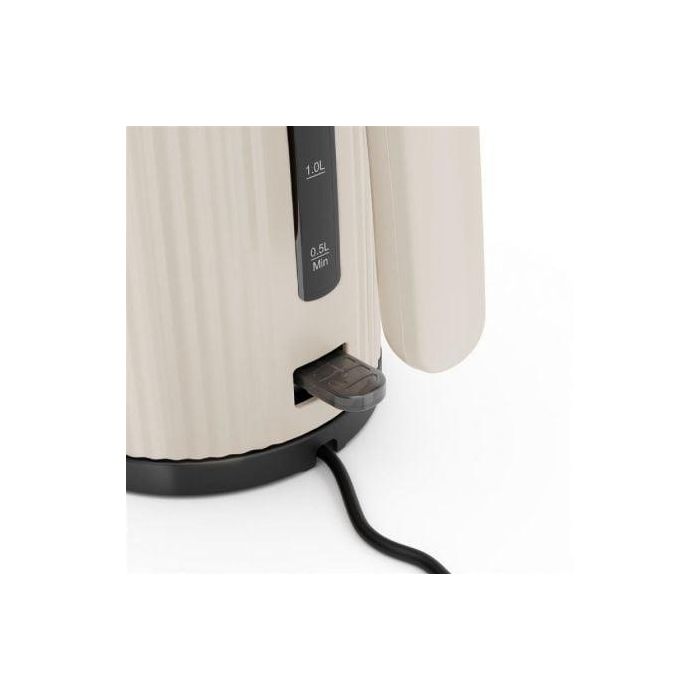 Princess 236048 Hervidor de Agua Wave Beige 1.7L 2200W con Apagado Automático y Filtro Extraíble 2