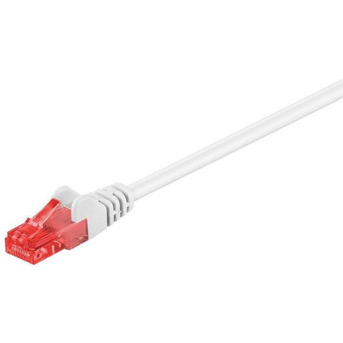 MicroConnect Cable de Red CAT6 U/UTP de 1m, Blanco para Conexión a Red, compatible con CAT5e y CAT5
