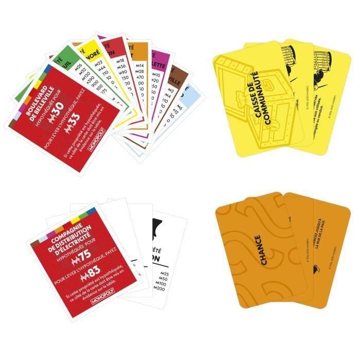 Monopoly clásico, juego de mesa, con caja de almacenamiento y peones grandes, de 2 a 6 jugadores, versión FR, a partir de 8 años, 4 Monopoly clásico, juego de mesa, con caja de almacenamiento y peones grandes, de 2 a 6 jugadores, versión FR, a partir de 8 años, 4