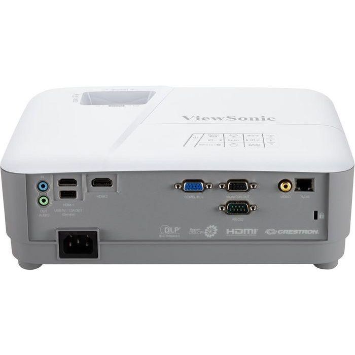 ViewSonic PA504W Proyector DLP 4000 Lúmenes ANSI WXGA Contraste 22000:1 Tiro 1.21-1.57 para Educación y Negocios Doble HDMI LAN 4