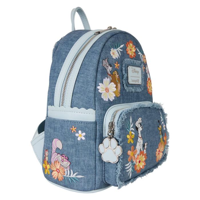 Mochila Denim Disney Loungefly 26cm 1 Mochila Denim Disney Loungefly 26cm 1