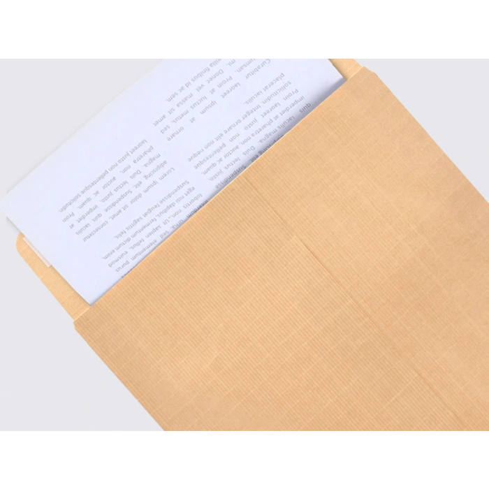 Liderpapel Bolsa Fuelle Kraft Armado 280x365x50mm Solapa Tira Silicona 155gr Caja 50 Unidades 10