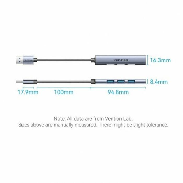 Hub USB Vention CKOHB Gris 1 Hub USB Vention CKOHB Gris 1