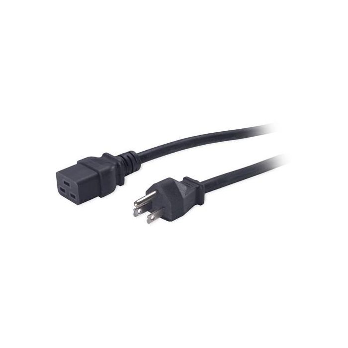APC Cable de Alimentación IEC C19 a Schuko 5-15P, 120V, 15A, 2.5m