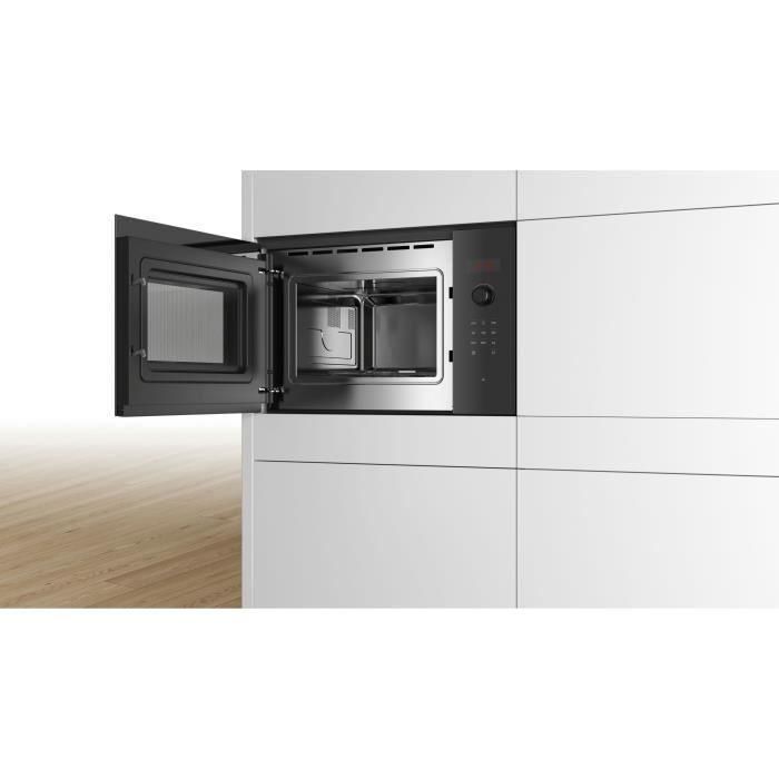 Microondas de encastre individual - BOSCH SER4 - BFL523MB1F - Negro - 7 programas automáticos - 38,2 x 59,4 x 31,7 cm 1 Microondas de encastre individual - BOSCH SER4 - BFL523MB1F - Negro - 7 programas automáticos - 38,2 x 59,4 x 31,7 cm 1