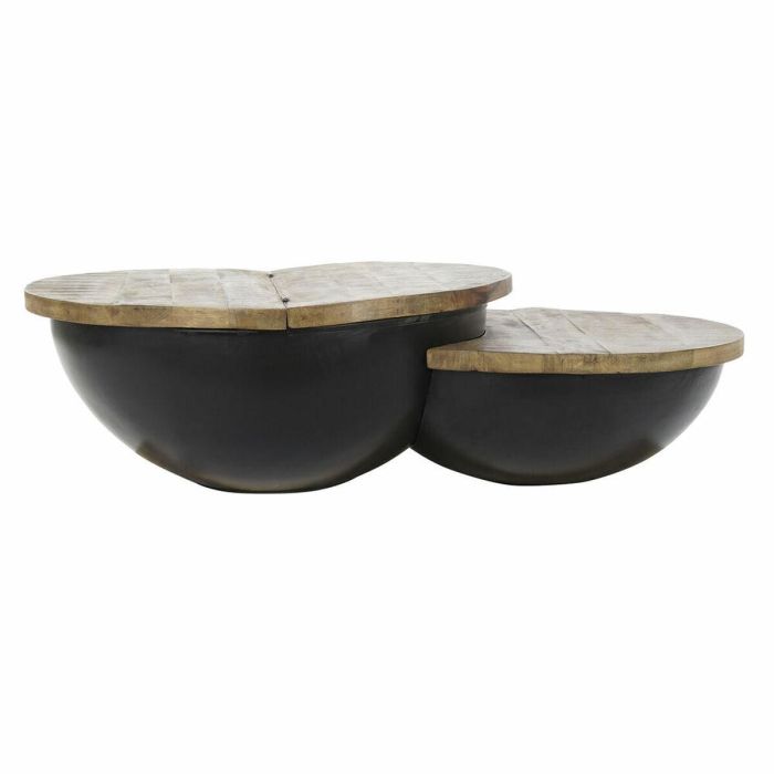 Mesa de Centro DKD Home Decor Madera Metal 114 x 76 x 33 cm 1 Mesa de Centro DKD Home Decor Madera Metal 114 x 76 x 33 cm 1