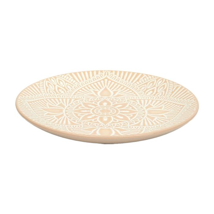 Plato Postre Beige Saha Home Deco Factory diámetro 19,5  2