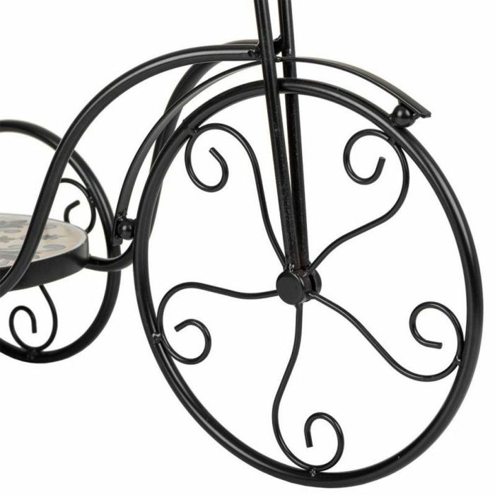 Soporte para Maceta Alexandra House Living Negro Hierro Azulejo Bicicleta 23 x 36 x 53 cm 3