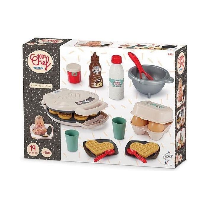 Ecoiffier ECO3280250025313 Juego de Imitación de Cocina La Gofrera para Niños a partir de 18 Meses
