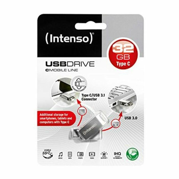 Memoria USB INTENSO 3536480 32 GB Plateado 32 GB Memoria USB 1