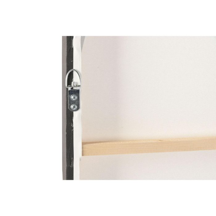 Lienzo Home ESPRIT Blanco Azul marino Moderno Urbano 140 x 3 x 180 cm (2 Unidades) 2